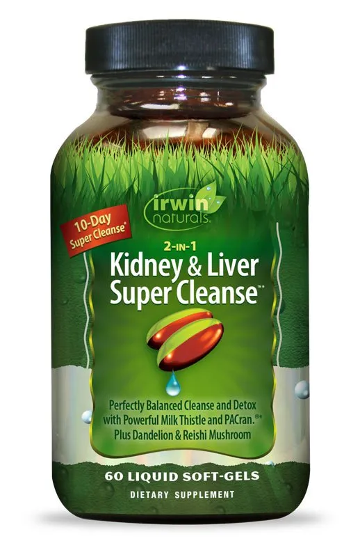 Irwin Naturals 2-IN-1 Kidney & Liver Super Cleanse