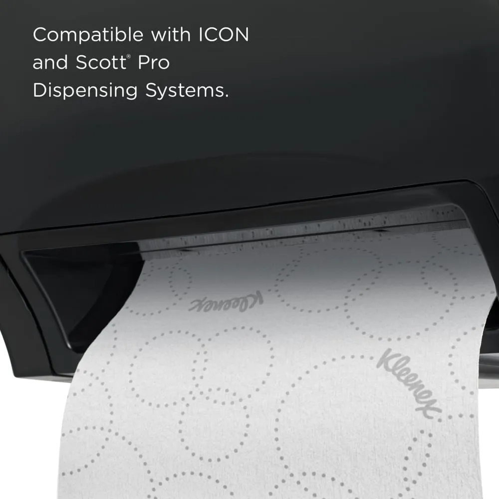 Kimberly Clark Kleenex, Hard Roll Paper Towels, with Elevated Kleenex Design and Absorbency Pockets, for Scott Pro Dispenser, White