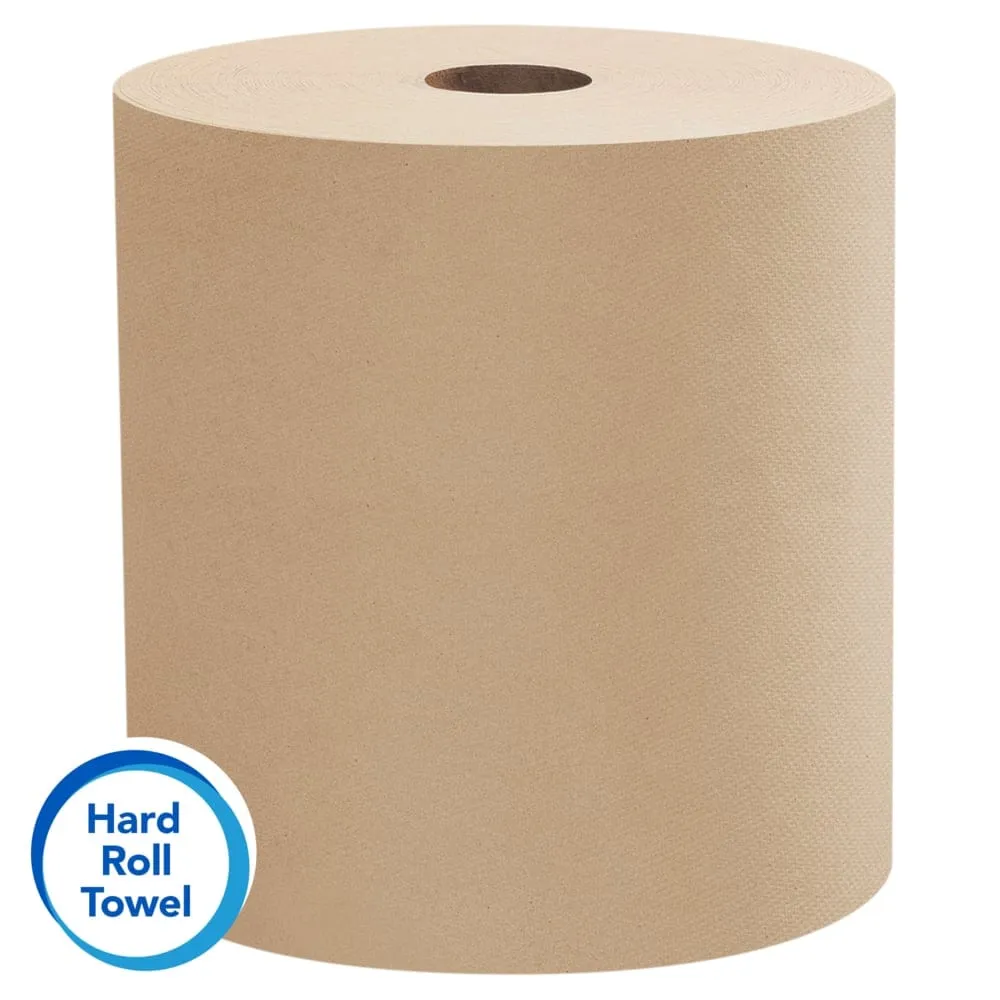 Kimberly Clark Scott Universal Hard Roll Towels, 1 Ply, Brown