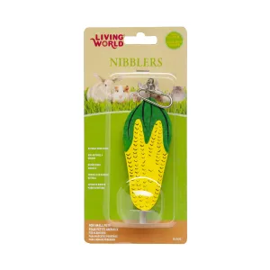 Living World Nibblers Wood Chews Corn Cob On A Stick