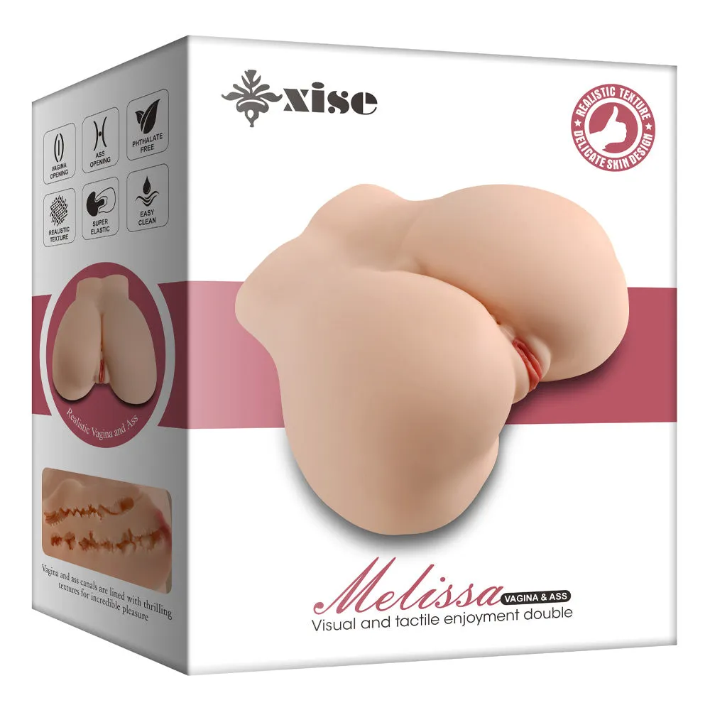 Melissa Vagina & Ass Realistic Flat Base Doggy-Style Masturbator