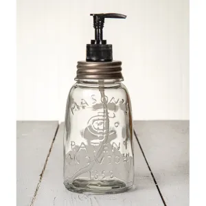 Midget Pint Mason Jar Soap/Lotion Dispenser - Zinc