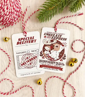 Midnight Mail Christmas Gift Tags
