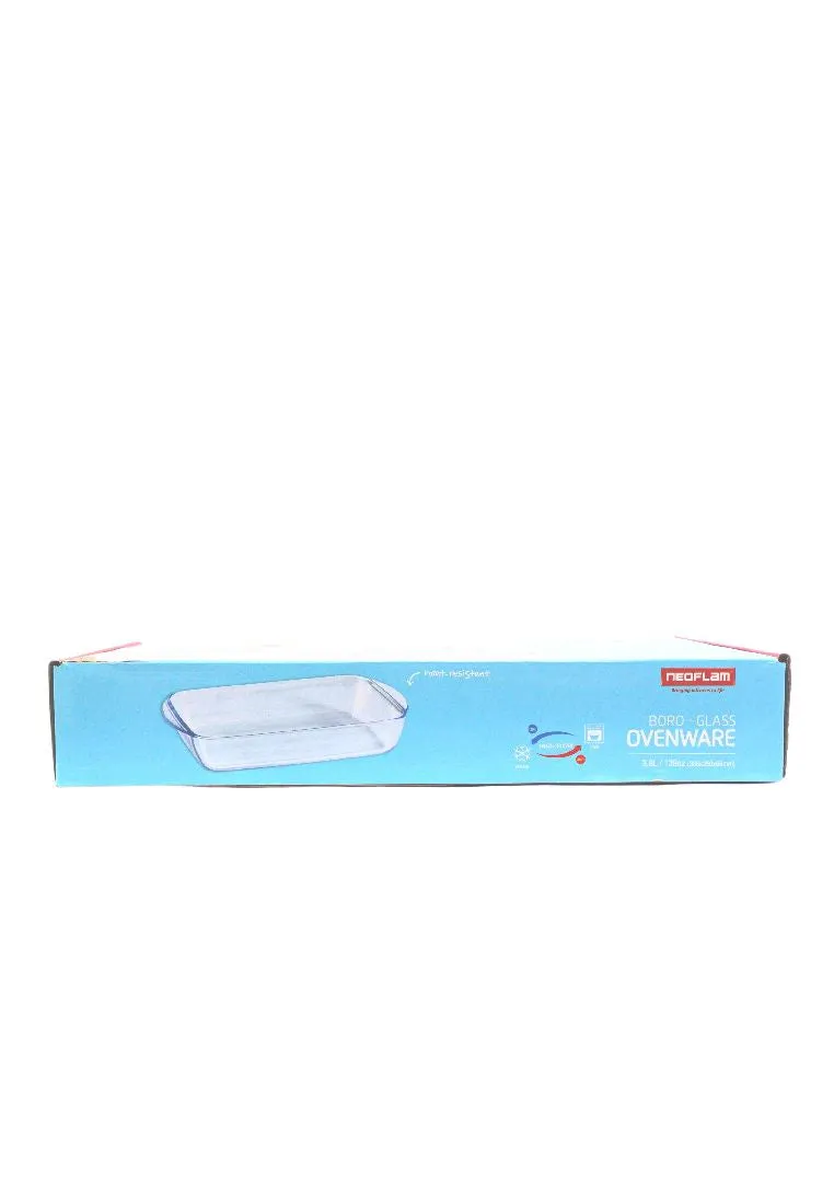 Neoflam Rectangular Borosilicate Glass Ovenware with Gift Box