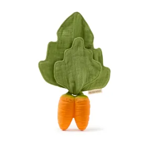 Oli and Carol Mini Doudou Teether - Cathy the Carrot