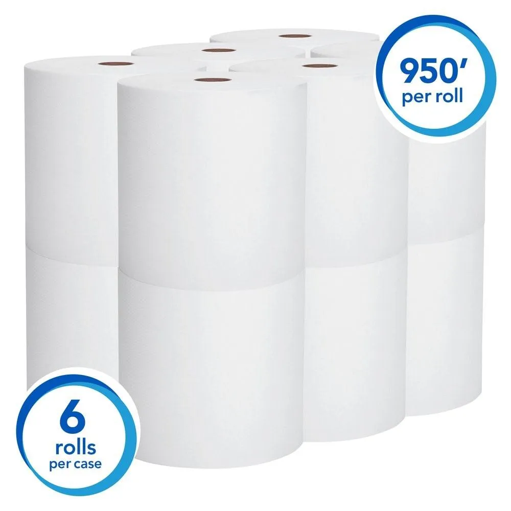 Paper Towel - Scott® Essential Universal High Capacity Hard Roll Towels 1.75" Core (Case of 6 Rolls), 02000