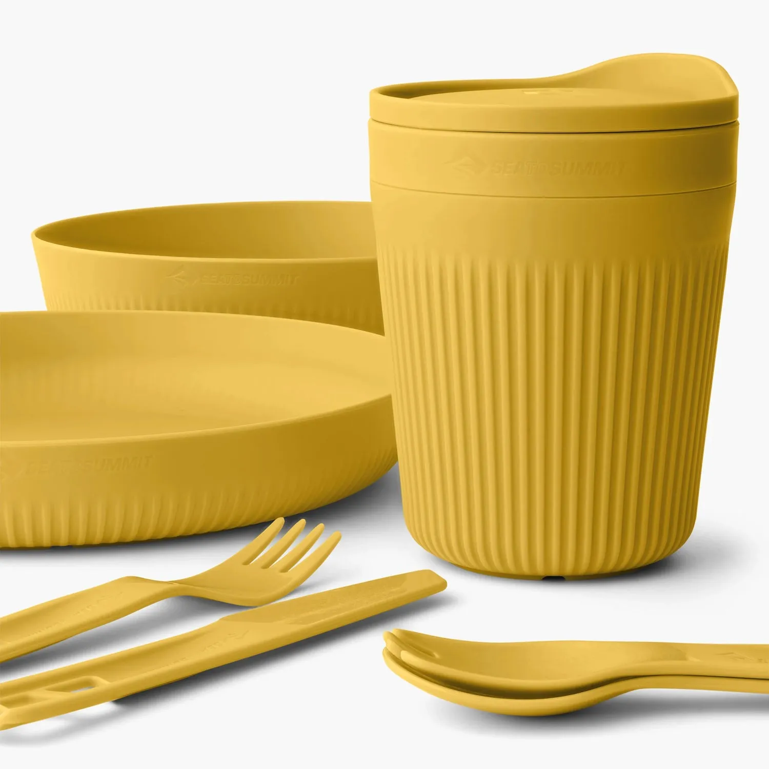 Passage 1 Person Dinnerware Set (7 Piece) - Yellow
