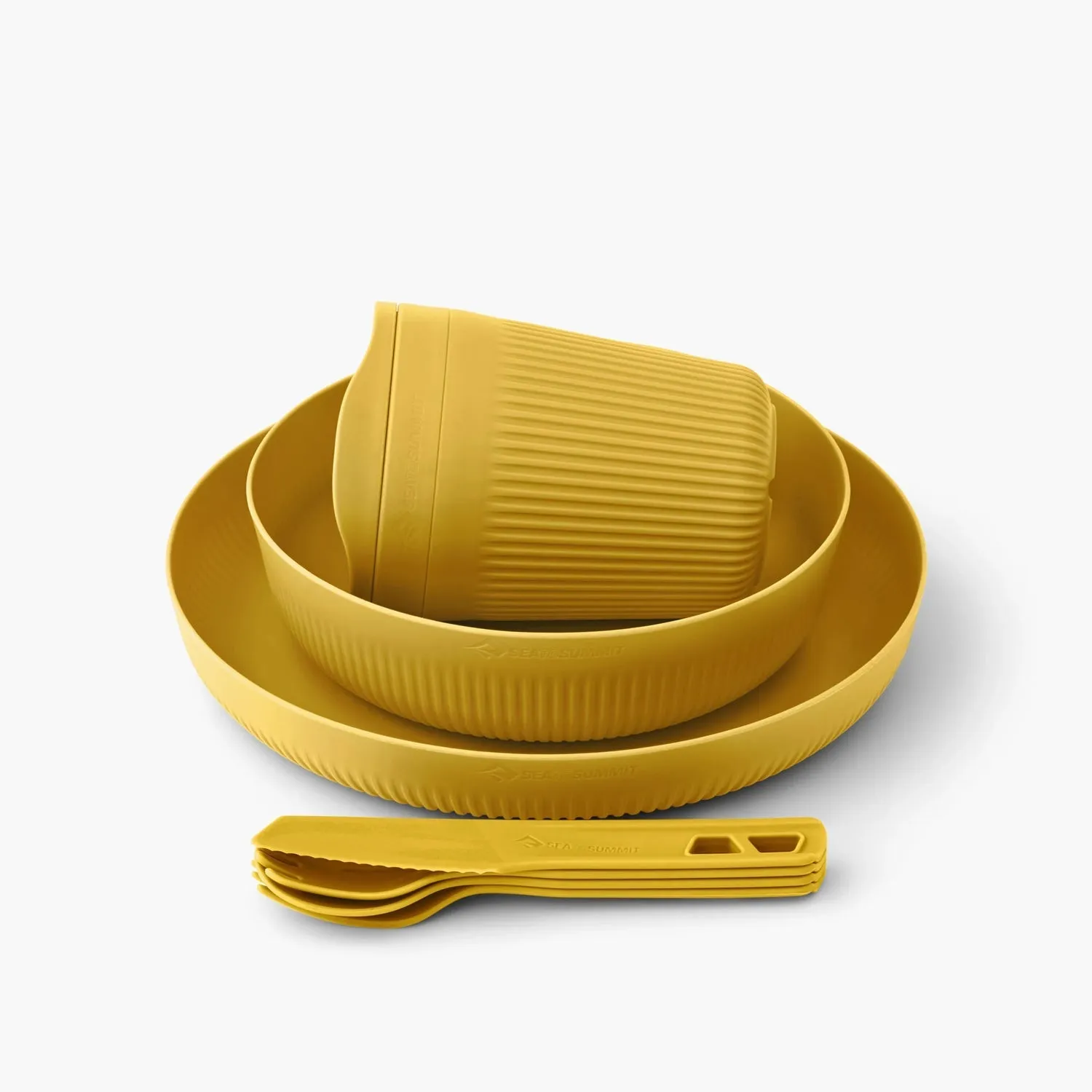 Passage 1 Person Dinnerware Set (7 Piece) - Yellow