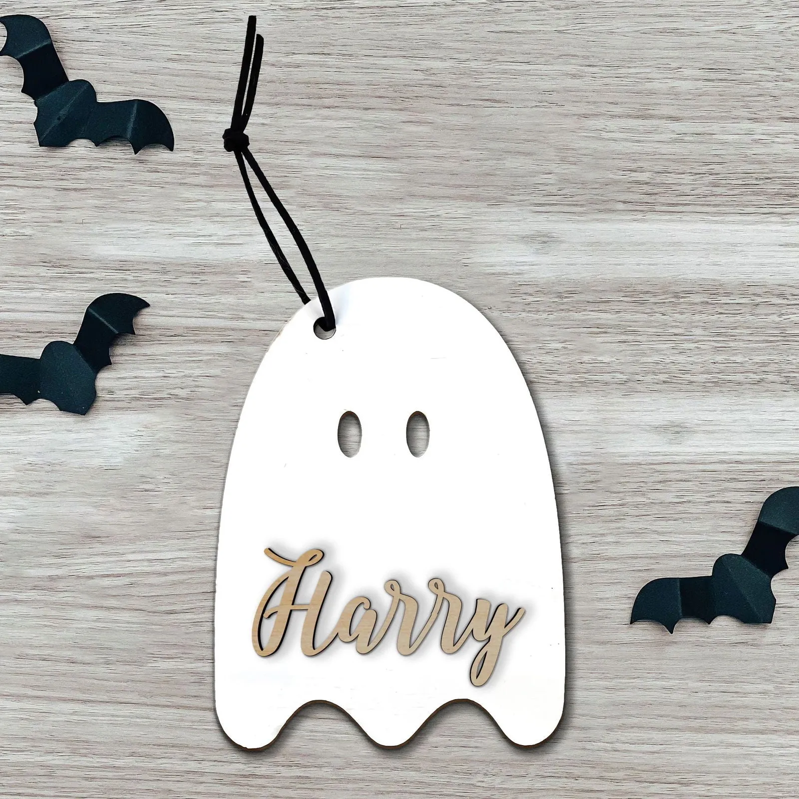 Personalized Halloween Tags, Boo Bag Tags, Custom Halloween Name Tags, Halloween Basket Tags HX04