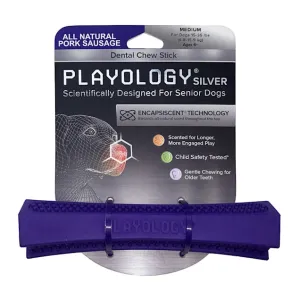 Playology Squeaky Chew Stick Dog Toy Pork Sausage
