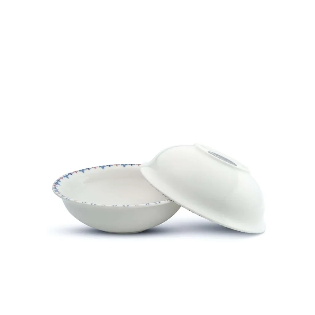 Porcelain Soup - Cereal Bowls Set of 4 Pebble Lily 18cm