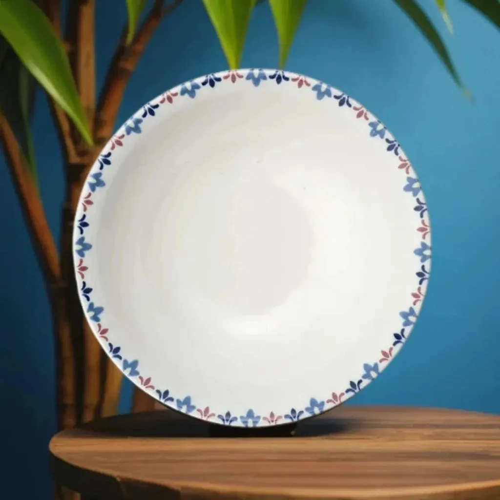 Porcelain Soup - Cereal Bowls Set of 4 Pebble Lily 18cm