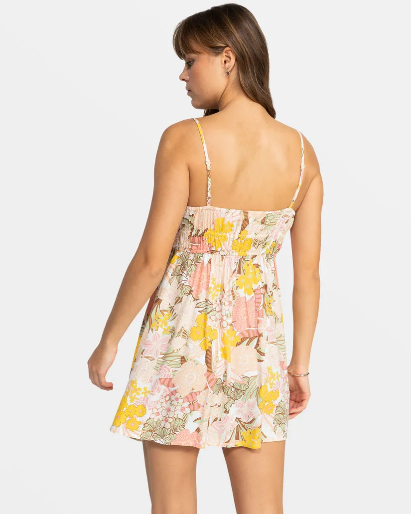 Roxy La Vida Mini Dress-White Viva La Vida