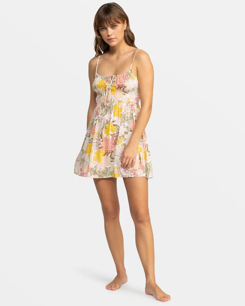 Roxy La Vida Mini Dress-White Viva La Vida