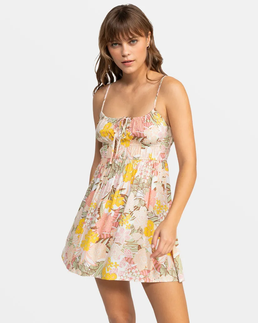Roxy La Vida Mini Dress-White Viva La Vida