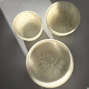Serving Bowls Seta - Hand-poured Resin: White
