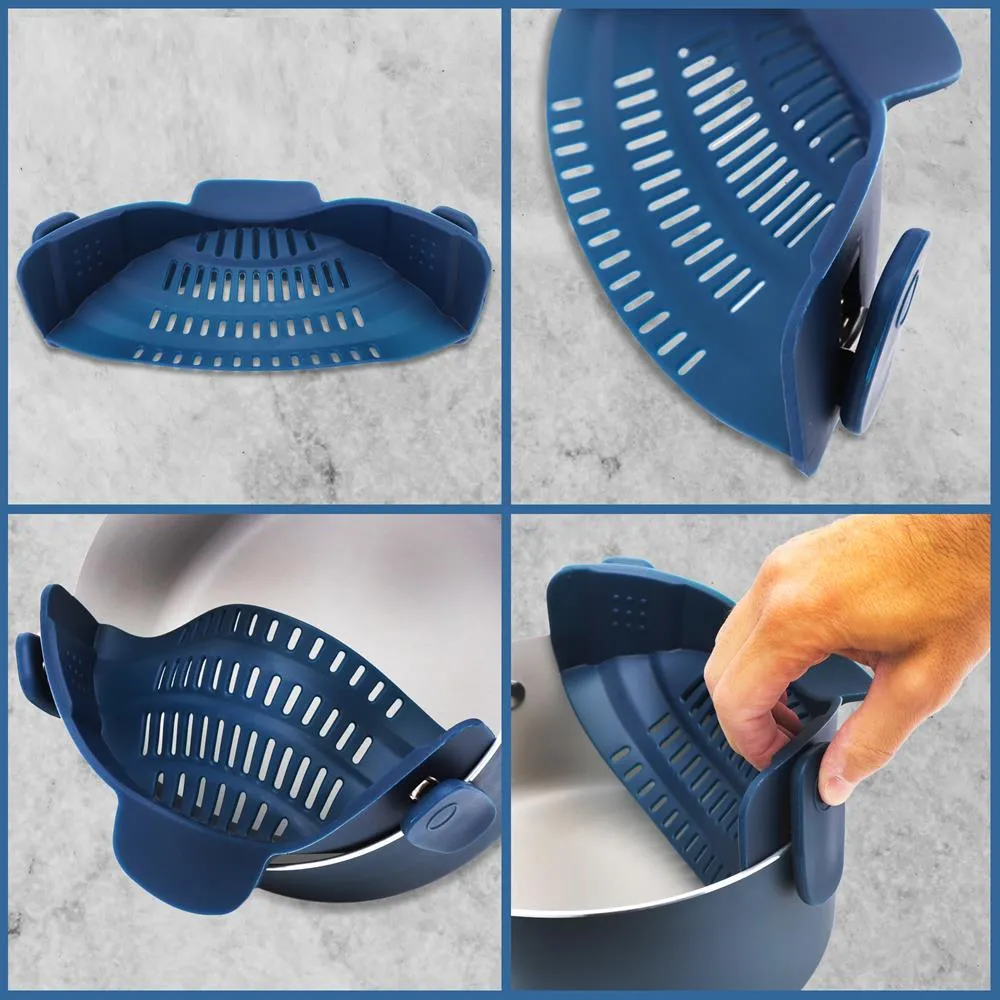 Silicone Clip-On Strainer - Hands-Free Heat Resistant Drainer, Works With Models: Nccw14Sblu & Nccw20Sblu