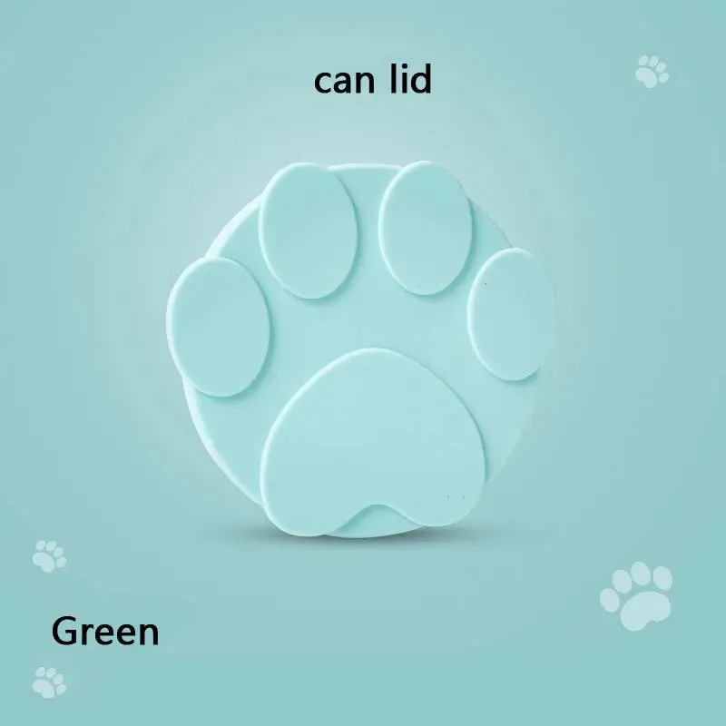 Silicone Pet Food Can Lid with Integrated Spoon