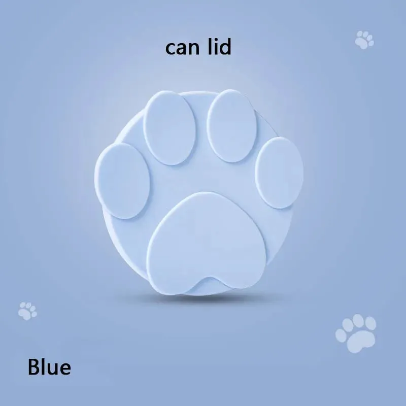 Silicone Pet Food Can Lid with Integrated Spoon