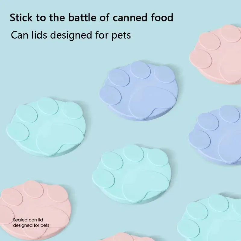 Silicone Pet Food Can Lid with Integrated Spoon