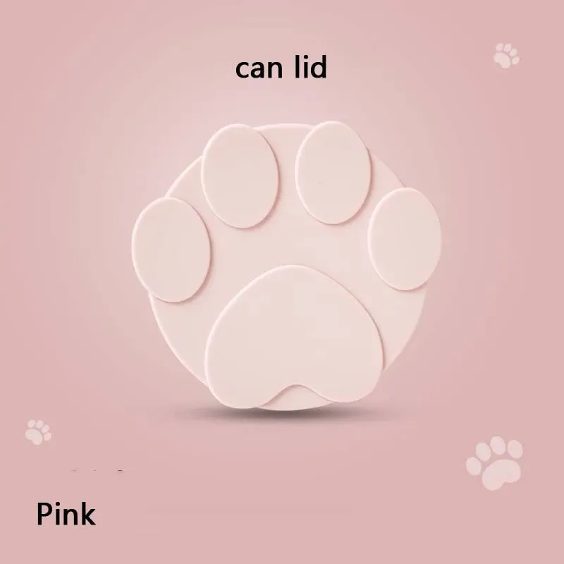 Silicone Pet Food Can Lid with Integrated Spoon