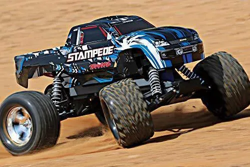 Traxxas 36054-4-BLUE Stampede® 1/10 Scale Monster Truck Blue 2wd XL-5 No Battery or Charger