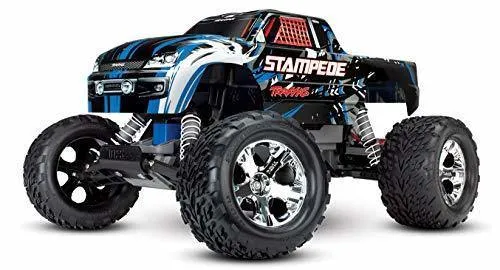 Traxxas 36054-4-BLUE Stampede® 1/10 Scale Monster Truck Blue 2wd XL-5 No Battery or Charger