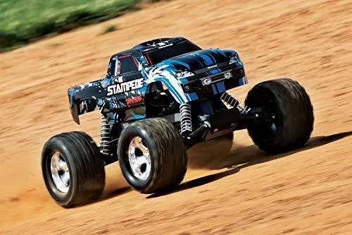 Traxxas 36054-4-BLUE Stampede® 1/10 Scale Monster Truck Blue 2wd XL-5 No Battery or Charger