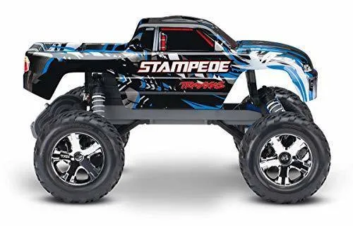 Traxxas 36054-4-BLUE Stampede® 1/10 Scale Monster Truck Blue 2wd XL-5 No Battery or Charger