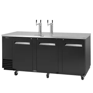 Turbo Air TBD-4SBD-N 90" 3  Door Underbar Beer Dispenser
