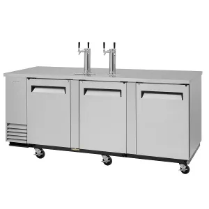 Turbo Air TBD-4SDD-N 90" 3 Door Stainless Steel Underbar Beer Dispenser