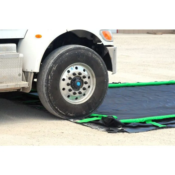 UltraTech 8630 Ultra-Containment Berm, Rapid Rise Model, 22 oz (24 mil) PVC, 6' x 6' x 1', Black, 1 Each