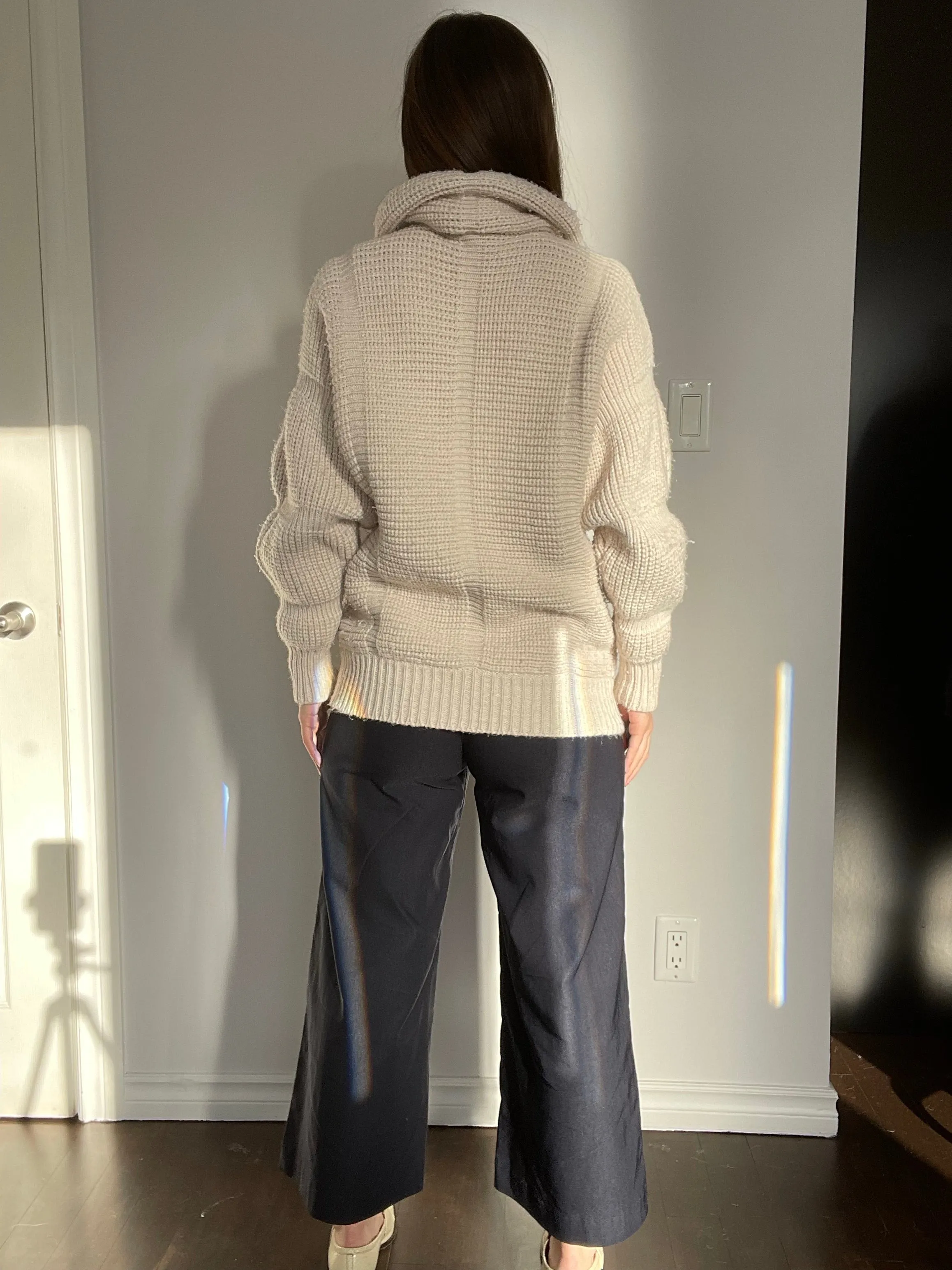 Unique 80s Handiknit Zip-up - M