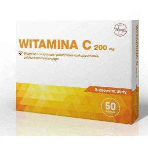 Vitamin C 200 mg tablet x 50, Vitamin C (L-ascorbic acid)