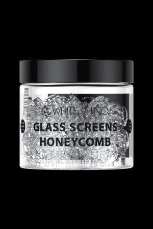 White Rhino Glass Screen Honeycomb - 100ct Tub
