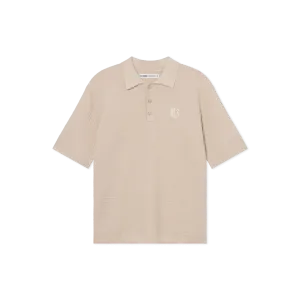 Wilkins Knit Polo - Light Brown