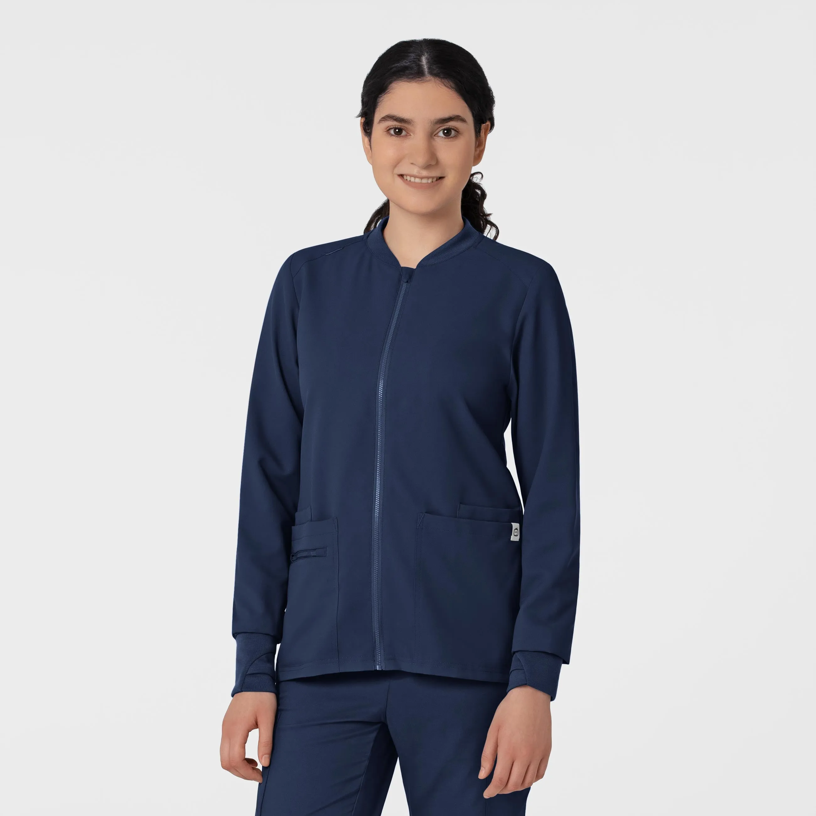 Wink THRIVE Women's Flex-n-Reach Zip Front Scrub Jacket 8122