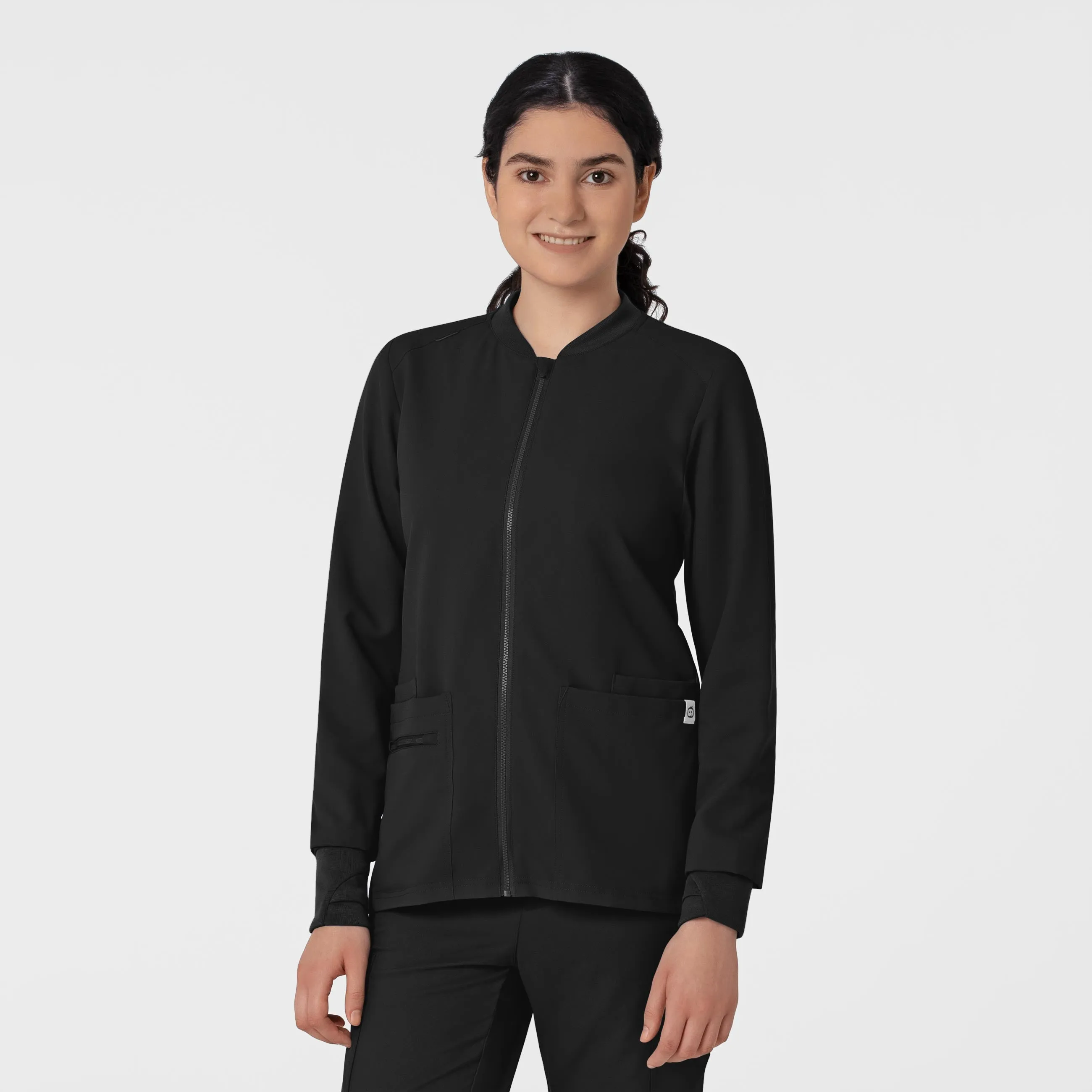 Wink THRIVE Women's Flex-n-Reach Zip Front Scrub Jacket 8122