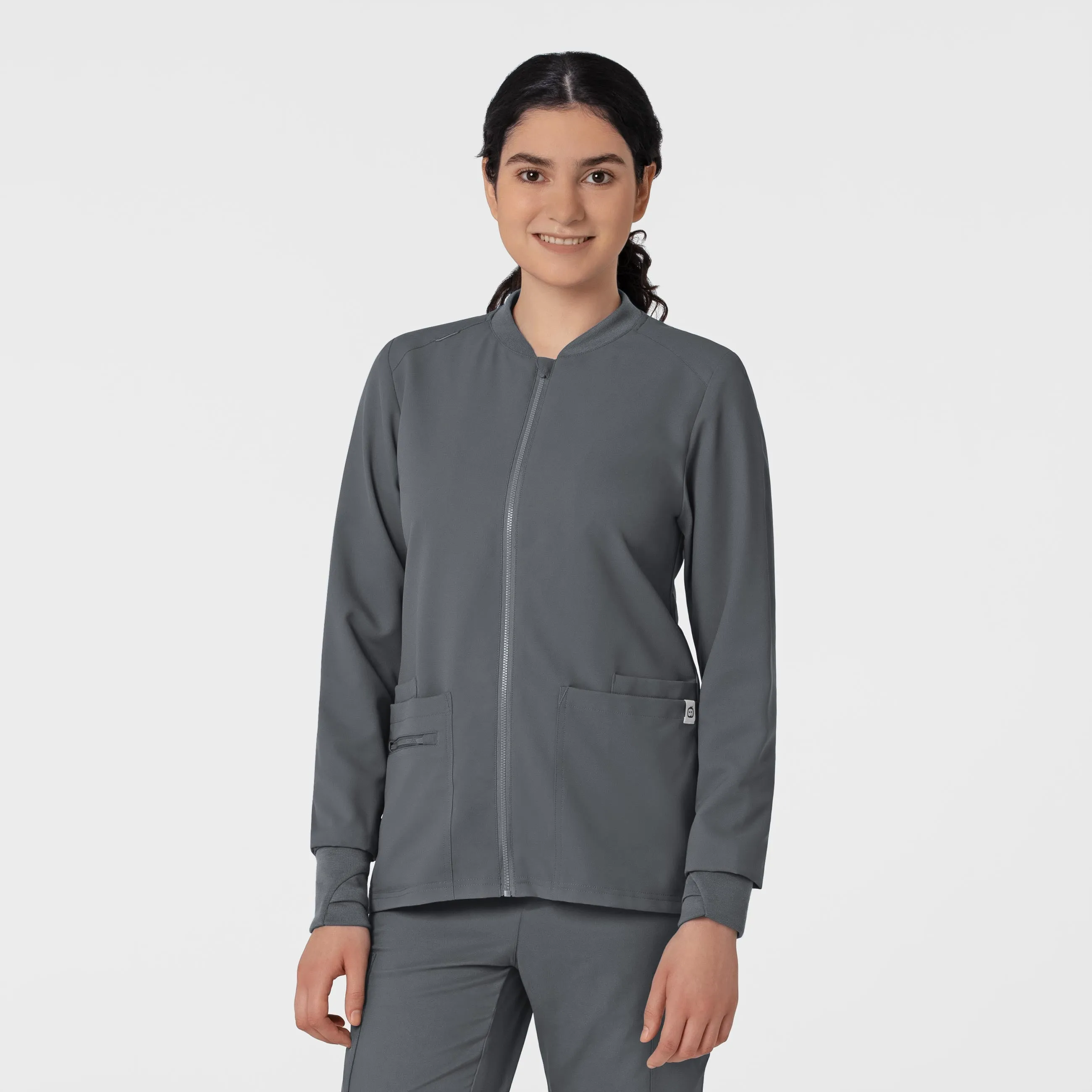 Wink THRIVE Women's Flex-n-Reach Zip Front Scrub Jacket 8122