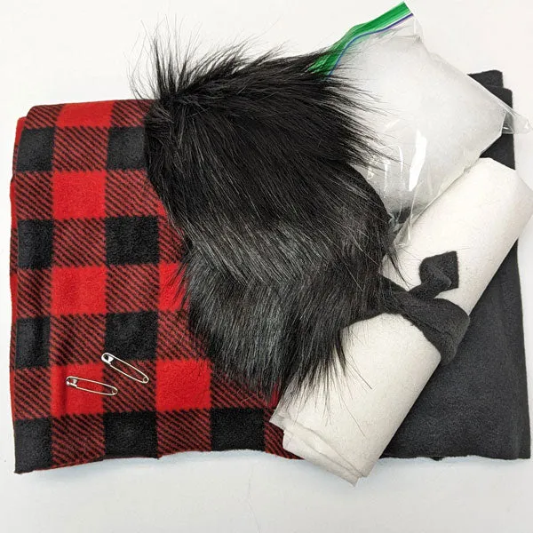 Winter Pom Pom Cap Raw Materials Kit