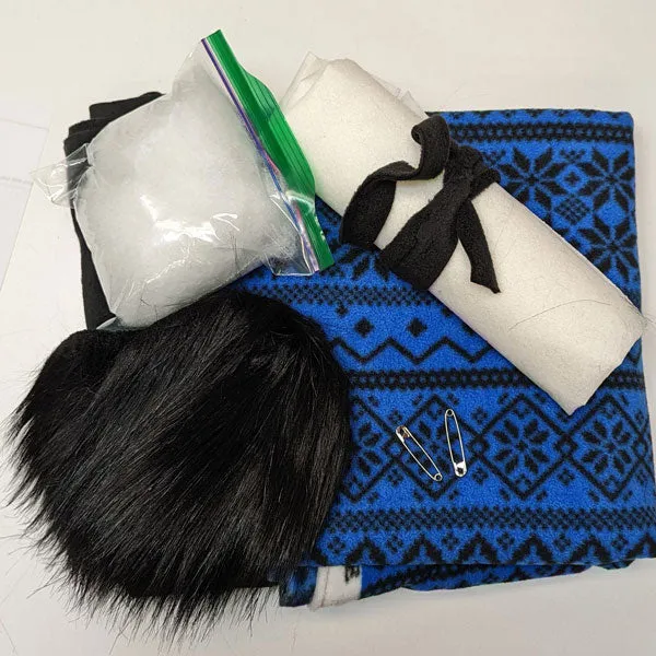 Winter Pom Pom Cap Raw Materials Kit